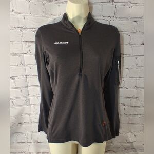 Mammut Aenergy Womens Black Half Zip Pullover Jacket XS Polartec Moisture Wickin